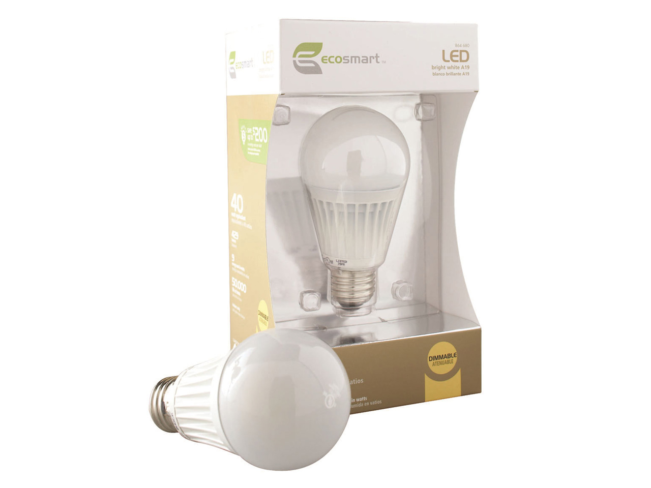 Home EcoSmart A19 8.6W LED Bulb Review LED-Resource