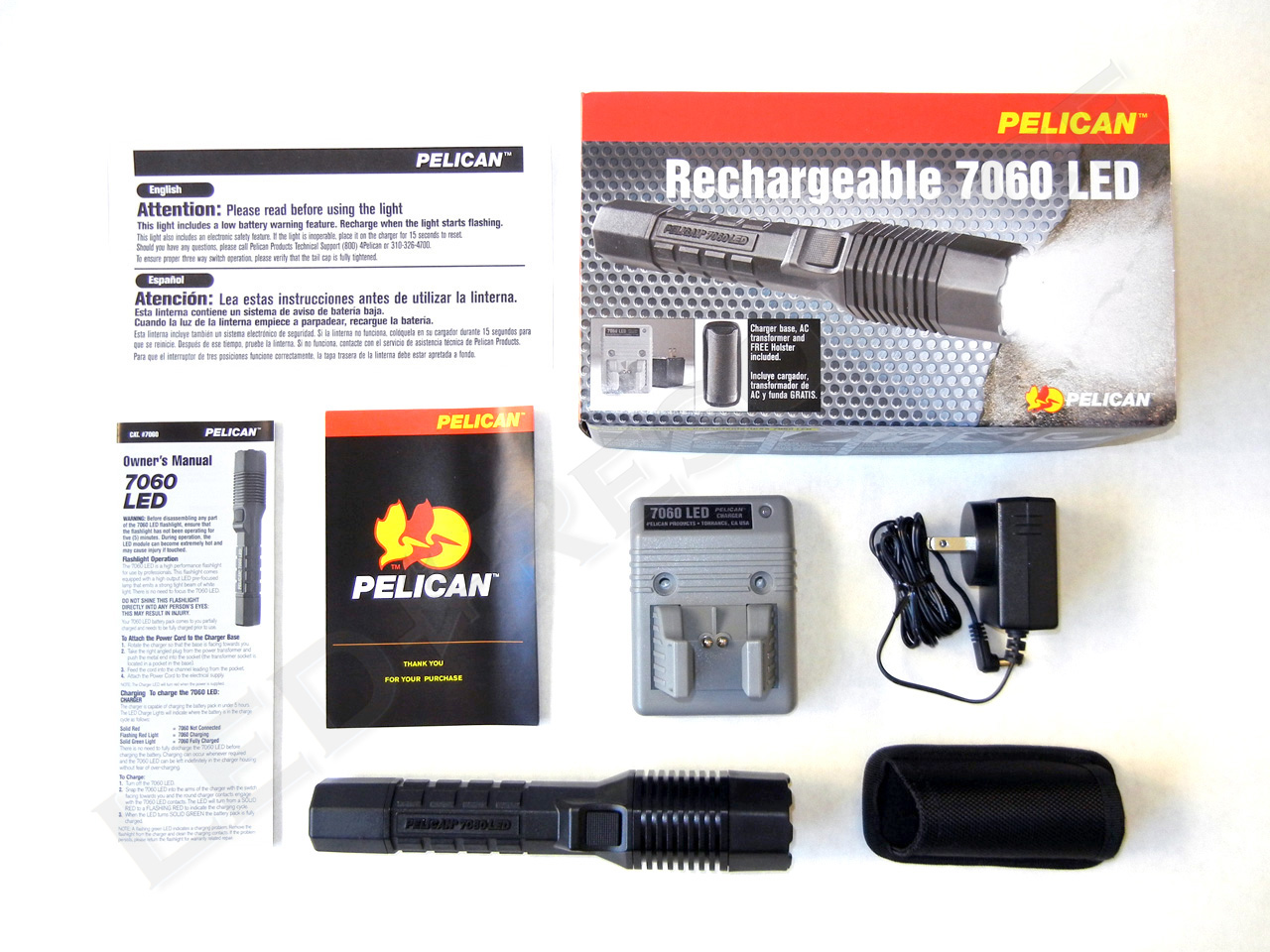 **Car DC Charger for Pelican 7060 LED Rechargeable Pelican Flashlight 